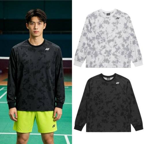 26新款JP版yonex尤尼克斯羽毛球服男款防静电防UV运动长袖 30124