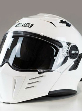 美国SIMPSON辛普森MOD BANDIT揭面盔碳纤维复古头盔摩托车机车盔