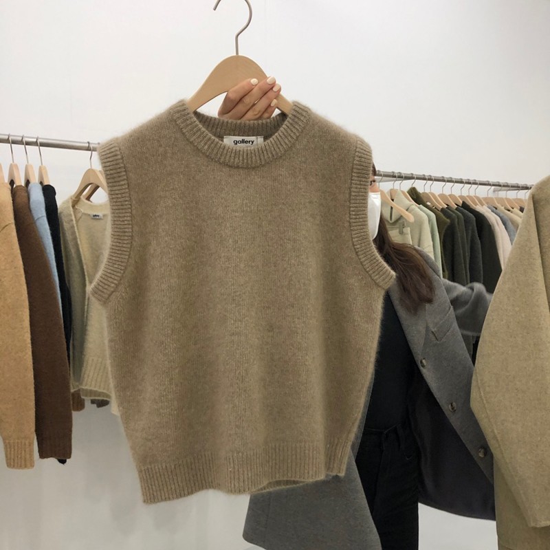 马甲背心针织衫显瘦打底马夹女