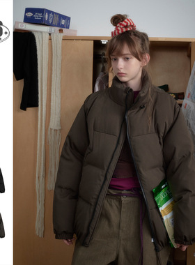 自然STAFFPICK美式复古美拉德棉服冬季外套男女面包服立领棉衣潮