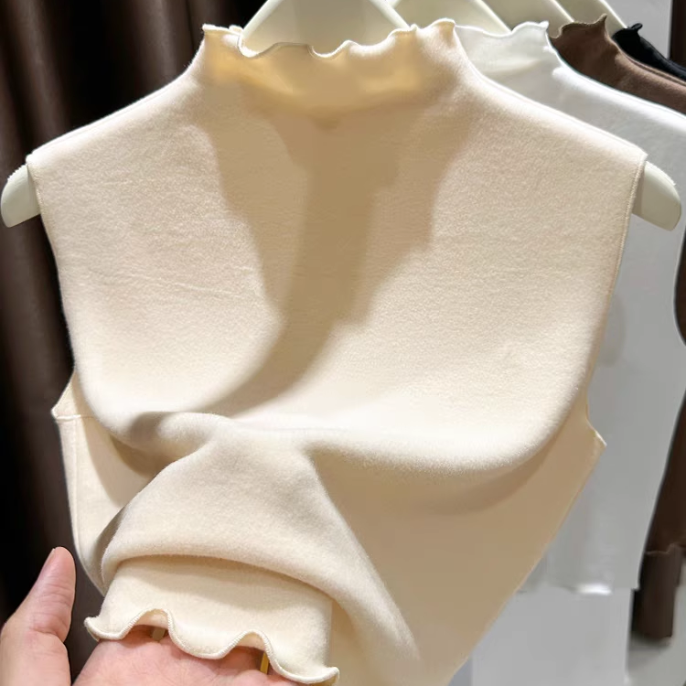 双面磨毛德绒假领子女新款秋冬内搭木耳边高领保暖背心打底衫上衣,服饰配件/皮带/帽子/围巾,假领,淘宝优惠券,粉丝福利购,淘宝优惠卷
