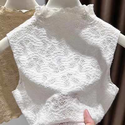 蝴蝶结蕾丝刺绣百搭假领