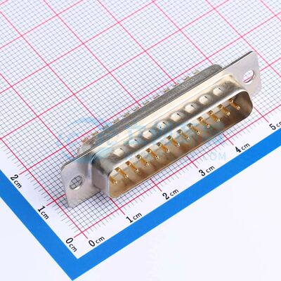 D-SUB-25M-BJQJ 插件 D-Sub/VGA连接器 25P 座可开票