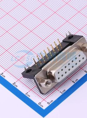 X0315FC2W2 弯插 D-Sub/VGA连接器 15P 母座可开票