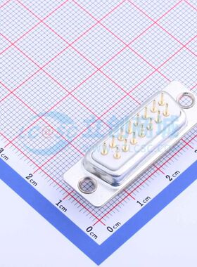 GDP15M-180 直插- D-Sub/VGA连接器 15P 公座2排可开票