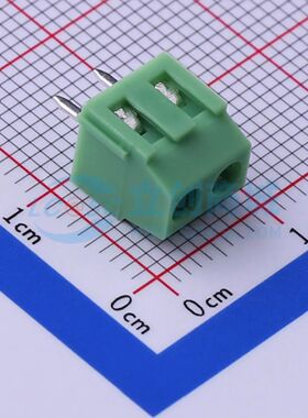 KF128L-3.81-2P螺钉式接线端子3.81mm 1x2P直插绿色 可开票