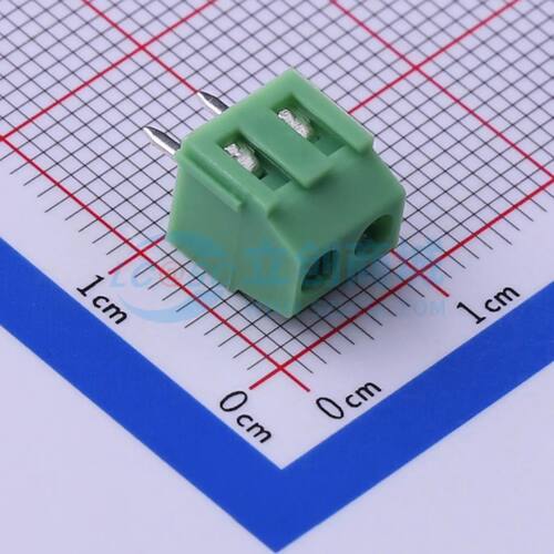 KF128L-3.81-2P螺钉式接线端子3.81mm 1x2P直插绿色 可开票