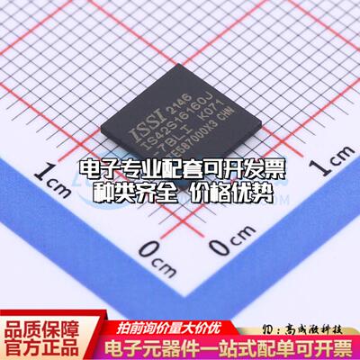 全新正品IS42S16160J-7BLI TFBGA-54(8x8) 同步动态随机存取内存(