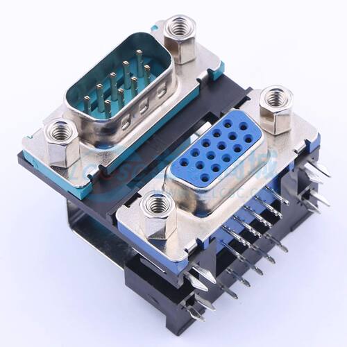 HDR-HX-103DIP 弯插 D-Sub/VGA连接器 24P 公；母座可开票