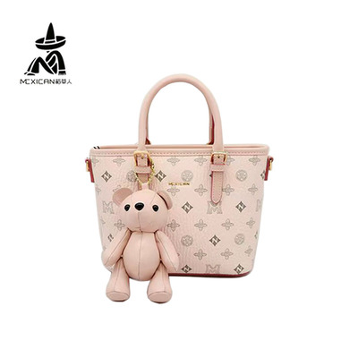 稻草人女包双肩背包2025新款时尚休闲百搭高级感印花可爱学生背包