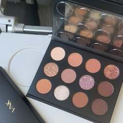 vnk戏梦琉璃十二色眼影梦幻伊甸园大地色酒红色哑光珠光盘易晕染