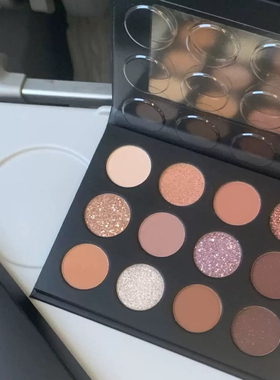 vnk戏梦琉璃十二色眼影梦幻伊甸园大地色酒红色哑光珠光盘易晕染