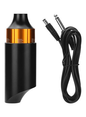 橙色黑色蓝色锌合金可调节短笔式一体刺青纹身机 带DC勾线马达机