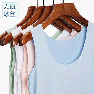 女士打底背心跑步透气一次性背心无痕吊带运动快干牛奶丝弹力背心