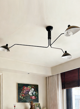 北欧Serge Mouille客厅餐厅个性吸顶灯张牙舞爪工业风卧室鸭嘴灯