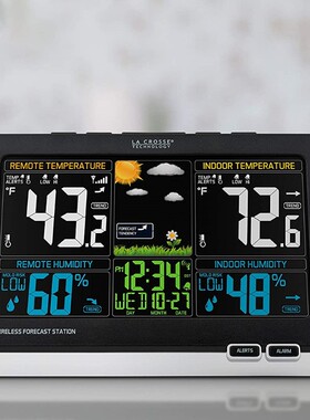 美国直邮La Crosse Technology无线气象站天气预报器温度计湿度计
