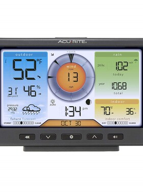 AcuRite 01540M 5合1气象站 温度 湿度 风速风向降雨量 无线Wi-Fi