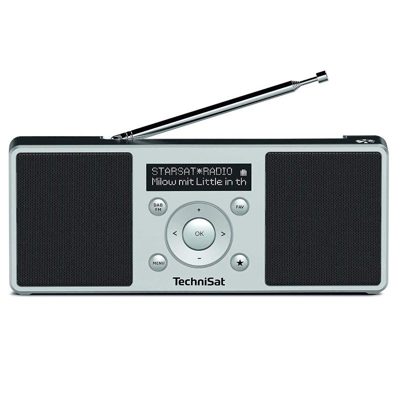 德国制造TechniSat欧洲复古便携式立体声数字调频波段收音机
