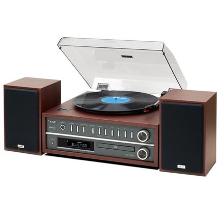 日本Teac MC-D800黑胶唱机CD播放器组合音箱HiFi蓝牙音响FM收音机