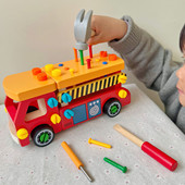 儿童拆装 螺母工具车拧螺丝敲钉子动手能力组装 幼儿园益智早教玩具