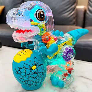 婴儿宝宝透明齿轮恐龙动物手提灯笼1一3岁孩子玩具男女灯光音乐45