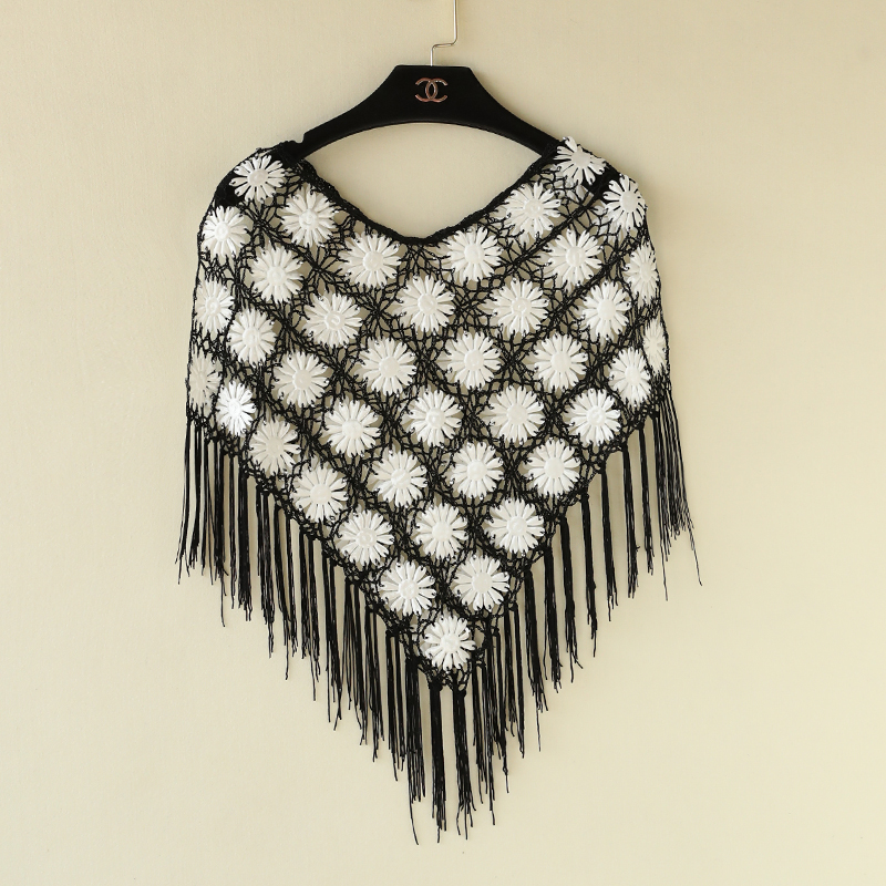 Sunscreen Lace Small waistcoat Socket Smock Thin section Hollow knitting tassels Shawl Easyin the Women's clothing/Boutique , Jacket  category - from Buy2taobao.com to provide professional Taobao agent buy service