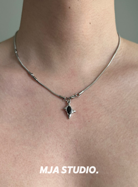 双子星锆石男女款锁骨链