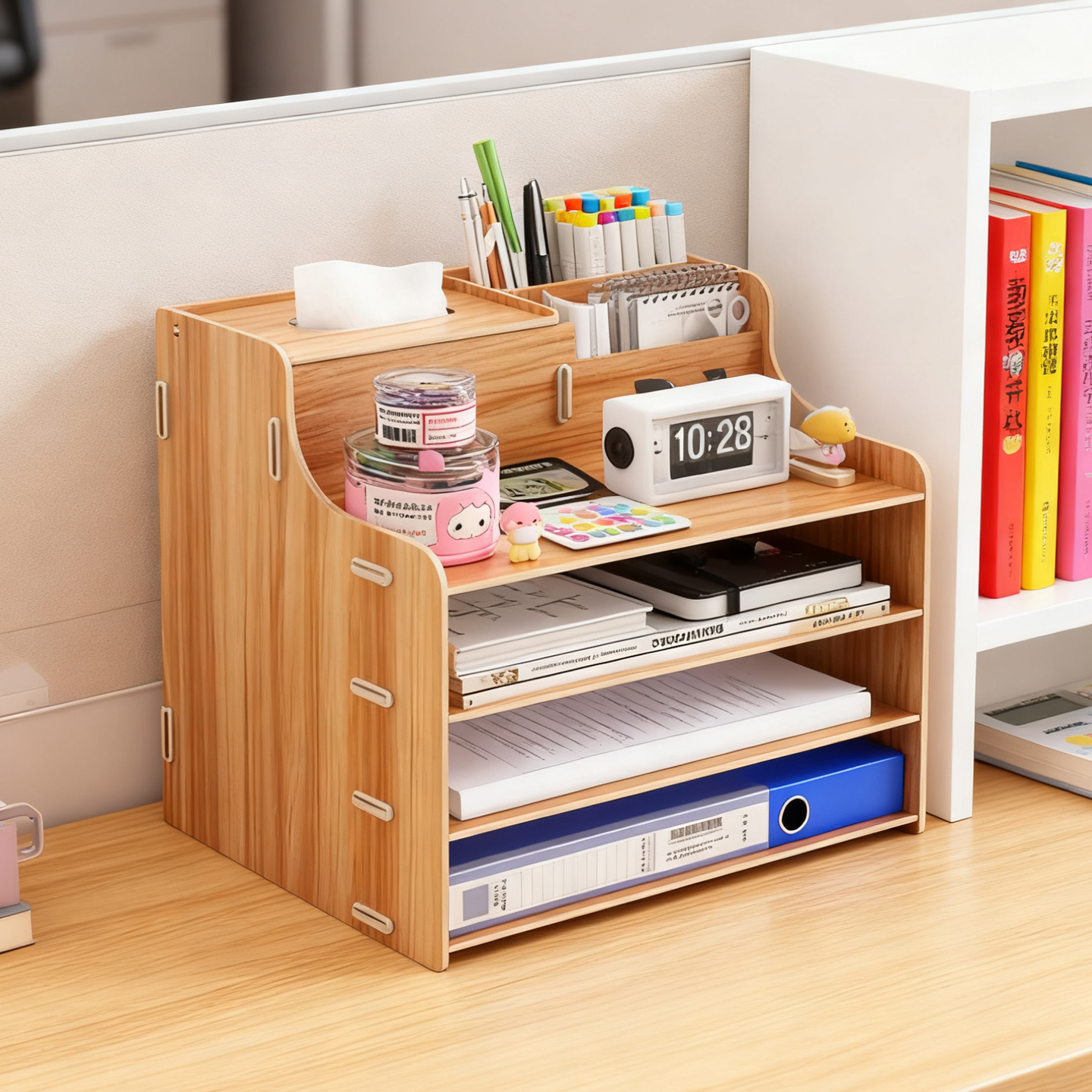 桌面文件收纳架多层置物架