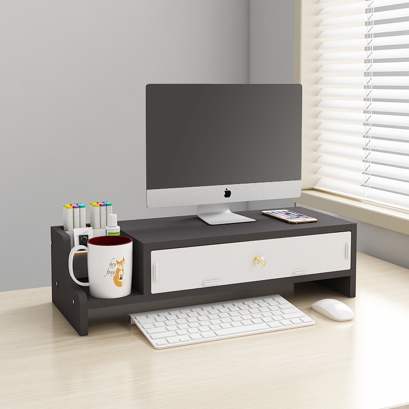 自带笔筒+大抽屉+便捷杯架