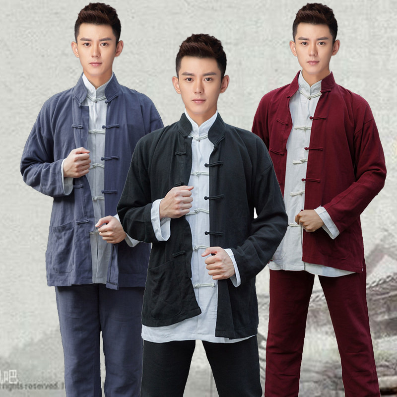 近代古装民国抗战五四青年百姓平民汉奸马褂外套男中国风复古唐装