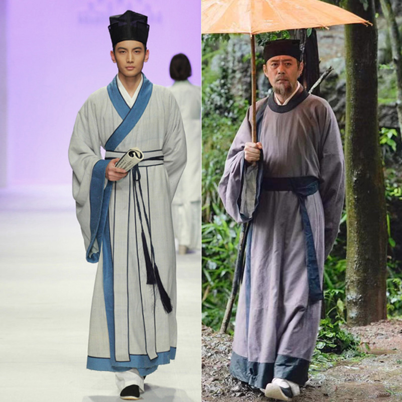 古装汉服古代书生文人诗人老师宋朝明朝范仲淹苏东坡演出服装戏服