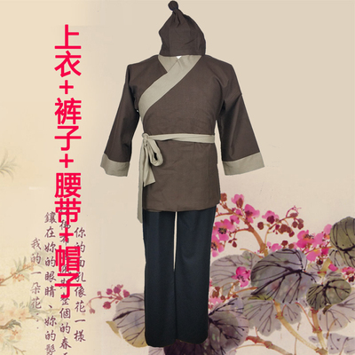 古代百姓平民服装古装男女汉服小二家丁下人演出服戏服茶楼工作服