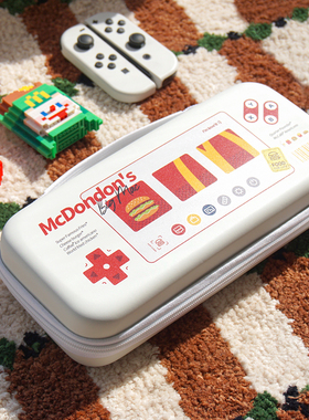 原创任天堂Switch收纳包Switch2汉堡薯条oled保护壳ns保护套硬壳