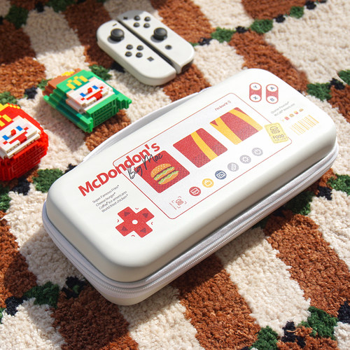 原创任天堂Switch收纳包Switch2汉堡薯条oled保护壳ns保护套硬壳