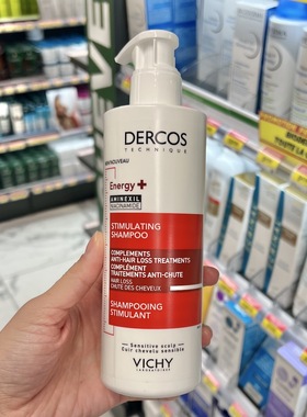 法国VICHY薇姿德康丝防脱固发洗发水400ml红标头皮滋养强健发根