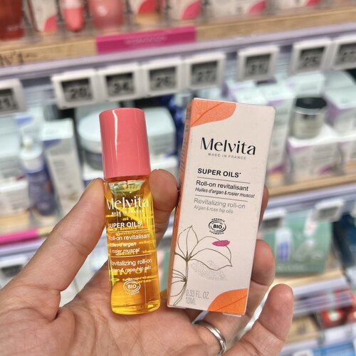 法版MELVITA蜜葳特眼部精华油滚珠10ml玫瑰果油阿甘油淡纹抗皱