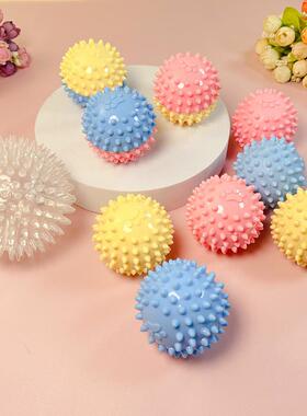 跨境宠物玩具球耐咬猫洁齿狗磨牙TPR脚印刺球训练宠物用品 狗玩具