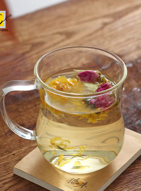 奇高耐热玻璃茶杯耐高温喝水杯