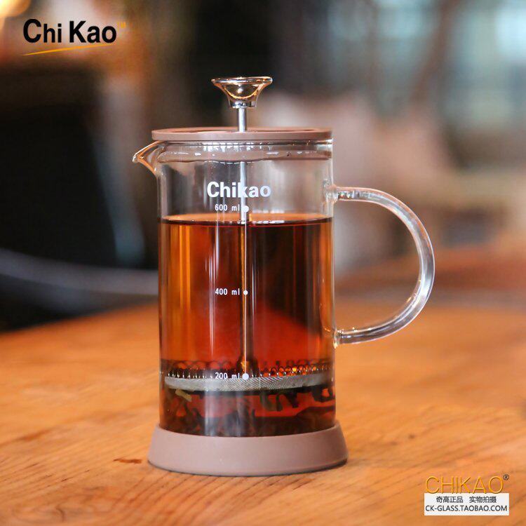 奇高 越南滴漏咖啡壶法式咖啡壶压茶壶不锈钢过滤壶红茶茶具