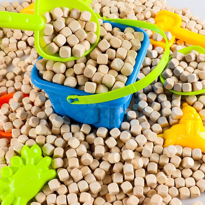 游乐场幼儿园儿童室内沙池小木粒荷柏木颗粒沙子实木家用玩具沙滩