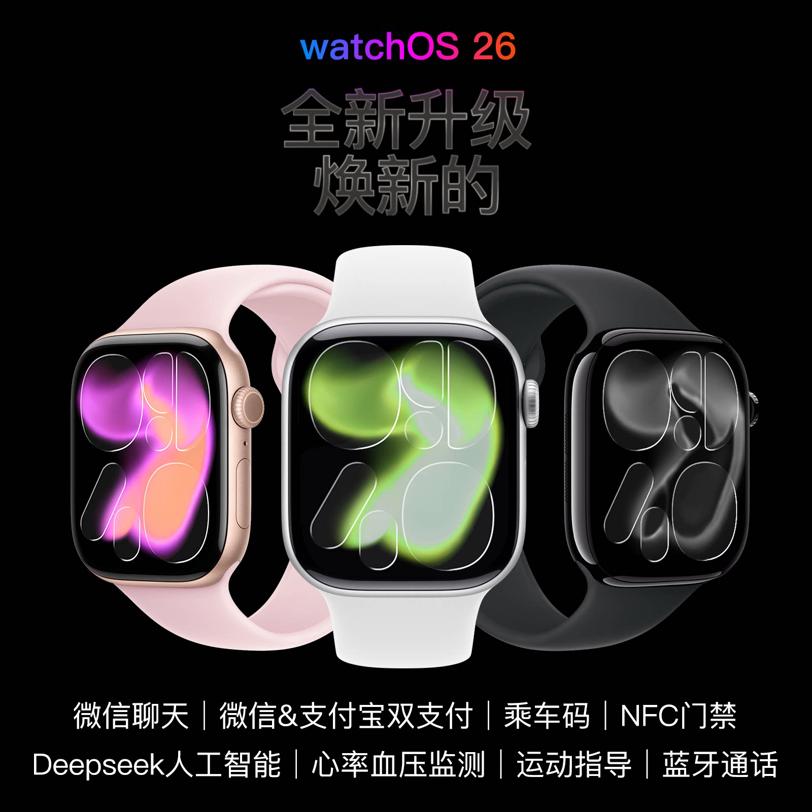 华强北S11智能手表NFC门禁大屏图片