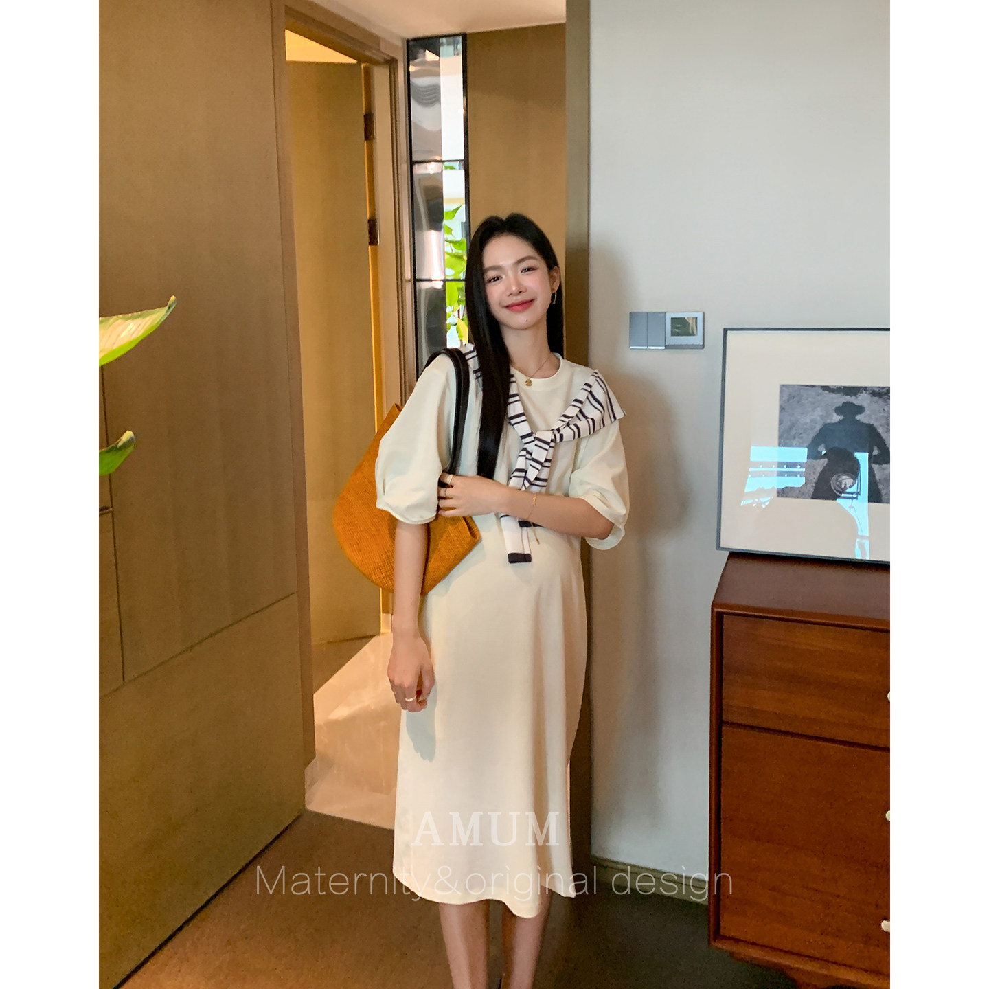 ◆AMUM孕妇装◆纯白梦境~软糯亲肤好穿懒人裙宽松休闲卫衣连衣裙,孕妇装/孕产妇用品/营养,连衣裙,淘宝优惠券,粉丝福利购,淘宝优惠卷