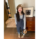 AMUM孕妇装 背带裤 尼斯周末 口袋工装 休闲宽松百搭连体裤 美式