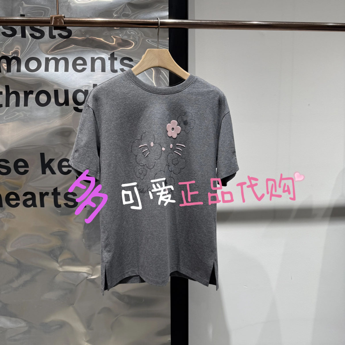 播短袖2026秋BDT3YD3269新款宽松印花圆领T恤女休闲上衣花间藏町
