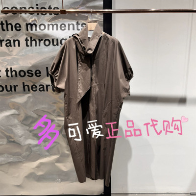 播连衣裙2026夏BDT2LD1618新款复古宽松短袖泡泡袖气质A字裙安语