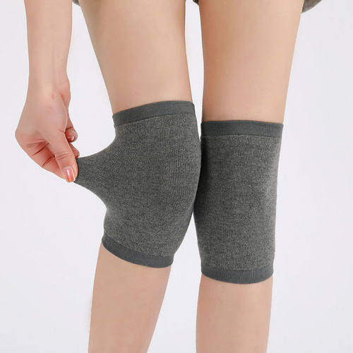 新品针织纯棉羊绒护膝盖保暖老寒腿男女膝关节护套袜套空调房无痕
