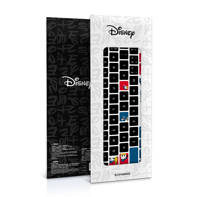 迪士尼正品适用于苹果Macbook笔记本电脑新款Pro16寸Air13键盘膜12保护贴膜15超轻薄可水洗液态硅胶全覆盖14