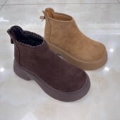 松糕底休闲百搭勃肯短靴女单靴子正品 卡莱特斯2025 秋新款 256080