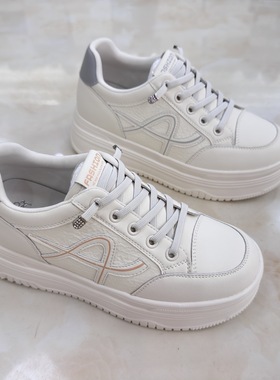 卡莱特斯2025新款厚底内增高休闲小白鞋运动百搭女单鞋正品795637