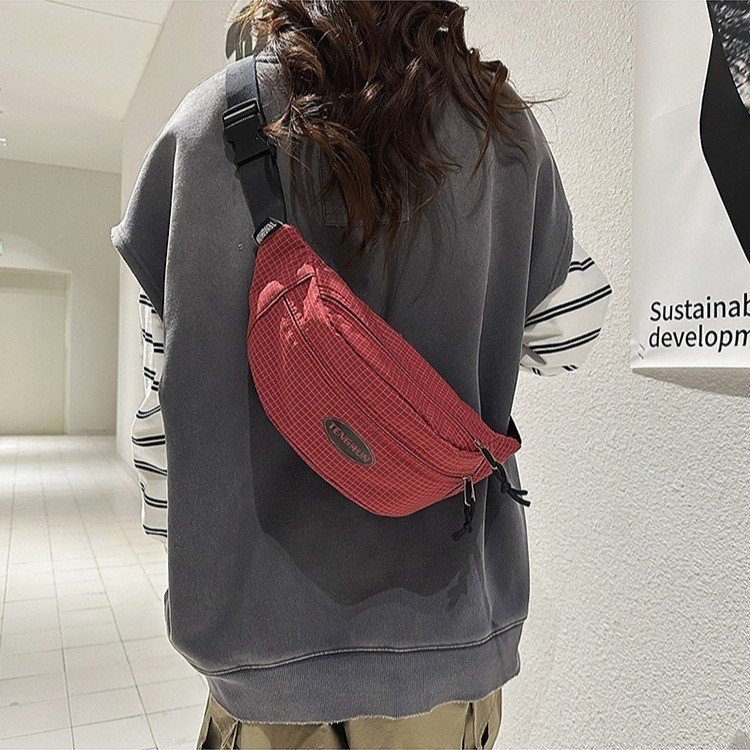 可爱卡通小猫刺绣帆布包女2025新款秋冬大容量条纹单肩通勤托特包